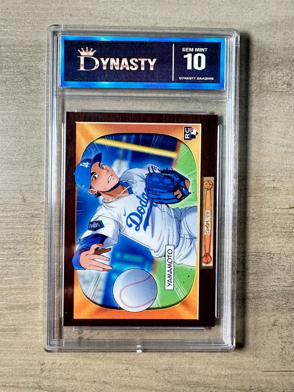 Yashinibu Yamamoto 2024 Topps 55’ Anime #BA-16 Gem Mint 10 Novelty Baseball Card